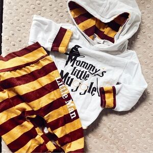 harry potter baby muggle matching set ❤️💛